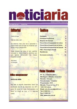 NoticiARIA de Outubro de 2011!