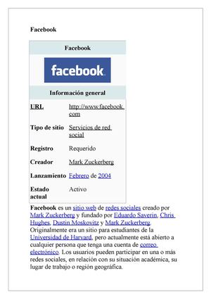 todo sobre el facebook