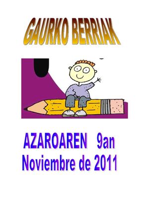 GAURKO BERRIAK 2011-11-09