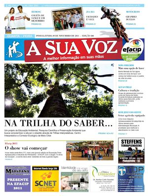 Jornal A Sua Voz EDIÇÃO 300 - 09 de Novembro de 2011