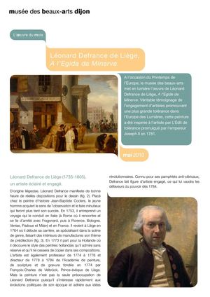 A l'egide de Minerve, une oeuvre engagée