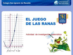 JUEGO DE LAS RANAS