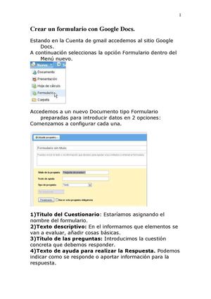 Como crear cuestionarios/autoev/Google Docs.
