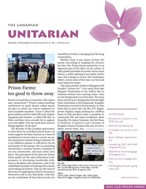 Canadian Unitarian, Summer 2010