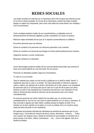 REDES SOCIALES