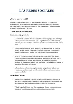 LAS REDES SOCIALES