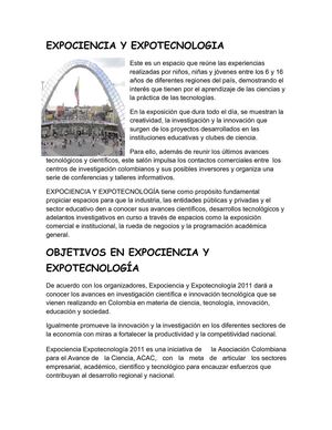 EXPOCIENCIA & EXPOTECNOLOGIA