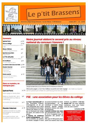 Edition n°6 du journal P'tit Brassens