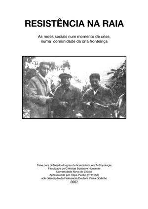 RESISTÊNCIA NA RAIA  -  As redes sociais num momento de crise, numa comunidade da orla fronteiriça