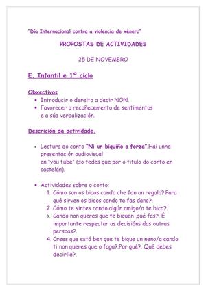Propostas de actividades