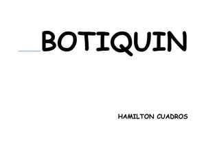 BOTIQUIN