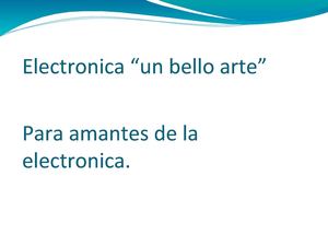 El arte de la electronica
