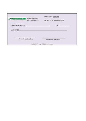 DOCUMENTOS NEGOCIABLES (Cheque)