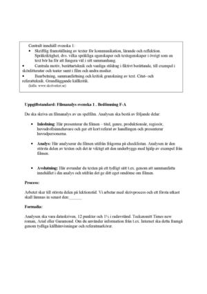 filmanalys svenska 1 version 2
