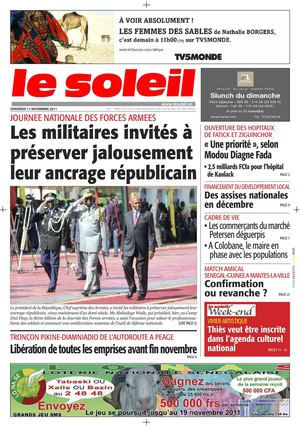 Edition du 10 Nov 2011