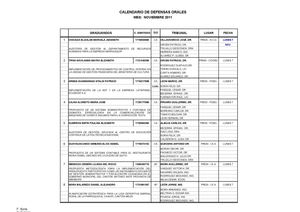 Defensas Orales Noviembre