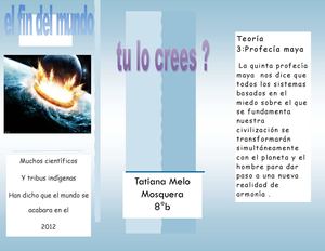 folleto fin del mundo