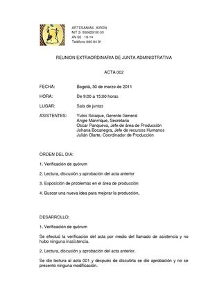 ACTA 002