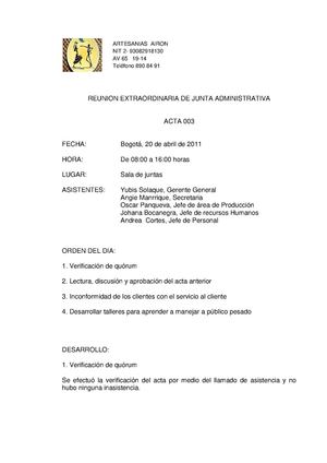 acta 003