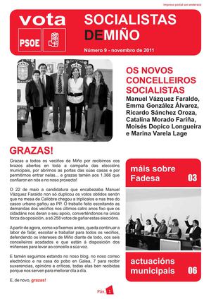 Boletín PSOE Miño Nº 9