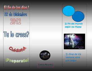 Folleto fin del mundo 
