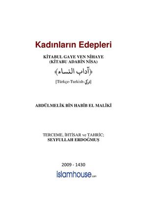 Kadınların Edepleri