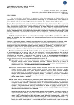 Un abc de las competencias básicas.Alfonso Cortés. Nov11