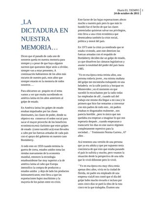 La dictadura en nuestra memoria