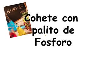Cohete de fosforo