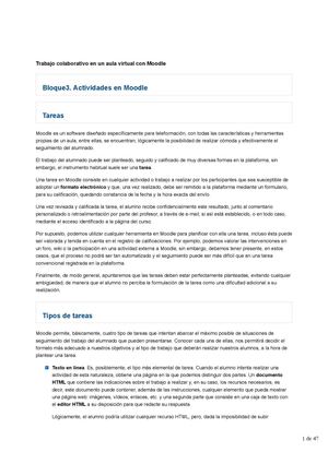Tareas de Moodle