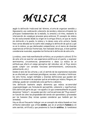 MÚSICA
