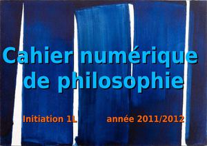 Cahier numérique des 1L1 - I/ Le réveil (conscience)
