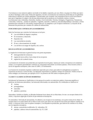 sistema endocrino- hormonas