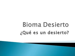 BIOMA DESIERTO