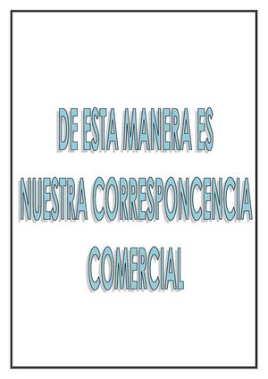 Ciclo  de Correspondencia Comercial 