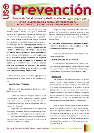 Boletín de Prevención,11-11