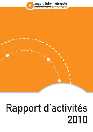 Rapport d'activités Angers Loire Métropole 2010