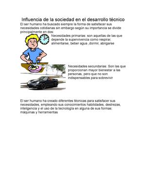 Influencia de la sociedad en el desarrollo tecnico