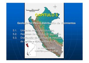 GEOLOGÍA Y YACIMIENTOS DEL PERÚ