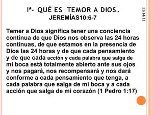 temor a Dios 1