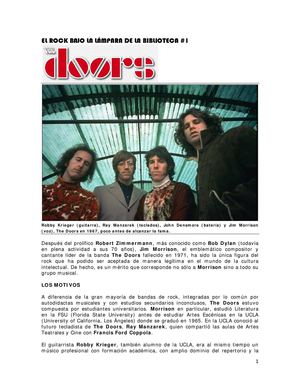 Jim Morrison el poeta y las letras. Por Hugo Vallenas