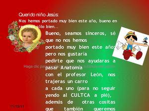 Querido niño jesus.! 
