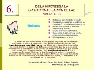 Hipotesis y variables