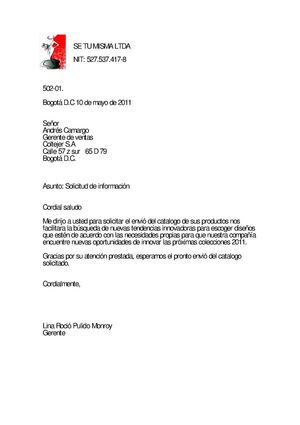 Cartas de produccion