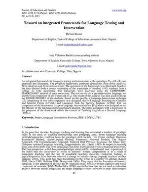 6.[35-40]Toward an integrated Framework for Language Testing and Intervention