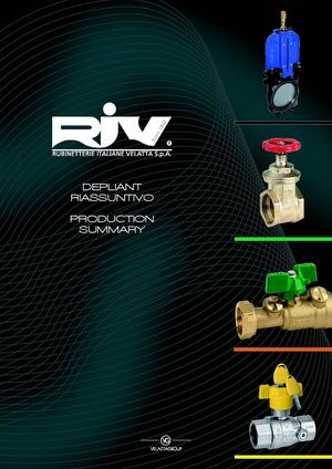 RIV Rubinetterie Italiane Velatta 2011 VG VelattaGroup