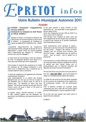 Bulletin Epretot 2011