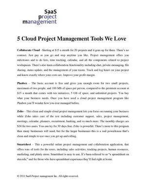 5 Cloud Project Management Tools We Love