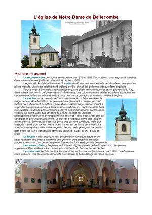 L'église de ND de Bellecombe