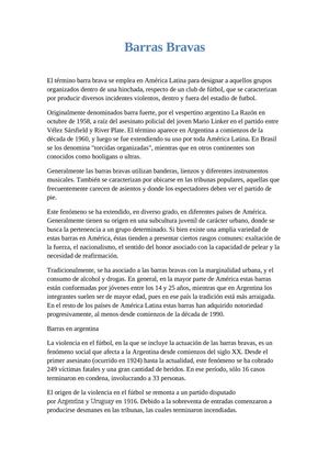 Barras Bravas